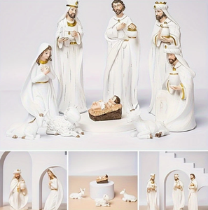 Ensemble <span class=keywords><strong>de</strong></span> nativité classique en résine <span class=keywords><strong>de</strong></span> 9 pièces JSA14 Figurines <span class=keywords><strong>de</strong></span> scène <span class=keywords><strong>de</strong></span> naissance <span class=keywords><strong>de</strong></span> Jésus Maison Cuisine Scène <span class=keywords><strong>de</strong></span> <span class=keywords><strong>crèche</strong></span> décorative - Product Image 5