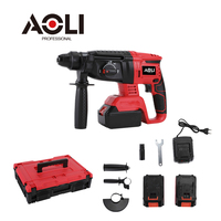 Kit combiné personnalisé 21V en acier inoxydable avec batterie 3.0Ah, perceuse à percussion électrique sans fil 3-en-1, meuleuse d'angle et outil sans balais