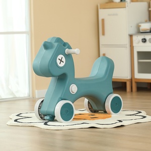 Silla Mecedora para Bebés, Blanca y Verde, de Plástico, Juguete Deportivo para Interiores, Diseño de Animalito Adorable, Regalo Infantil, Musical y Seguro - Product Image 3