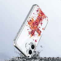 Coque de téléphone portable PC dur amour rose clair iPhone 16 Pro Max antichoc caractéristique magnétique conception de coeur