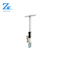 Échantillonneur de sol en T Zeachon C042, certifié ISO, garantie 1 an, marteau de 2,5 kg, mesure de l'humidité et de la température