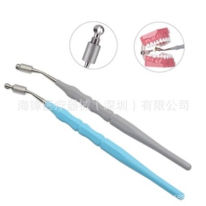 Soporte manual para limas endodónticas, mango para limas de conducto radicular, instrumento manual gris y azul con certificación CE - Product Image 5