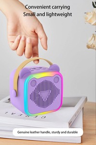 <strong>Best</strong> Selling K10 Pink/Purple Kids Microphone <strong>Speaker</strong> 2 MIC 50Hz-20Khz Frequency Toy Musical Instruments Safe for <strong>PC</strong> - Product Image 5