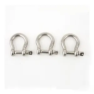 Stainless steel security D shape Shackles Screw Pin Shackles