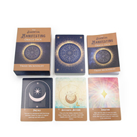 Baraja de Cartas del Tarot de Papel Ecológico y Duradero de 78 Piezas con Logotipo Personalizado Impreso, con Guía y Caja Rígida para Regalos Espirituales