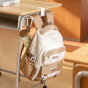 <b>Space</b> <b>Saving</b> <b>Desk</b> Edge Hook Clip on Table Side Bag Hanger Heavy Duty No Drill for Backpack Purse Towel at Home Office School - Product Image 5