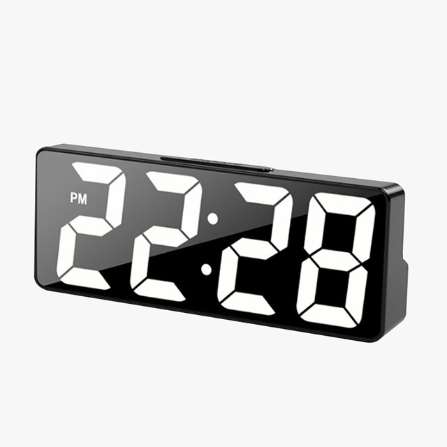Smart Digital Alarm Clock Large Display Temperature Calendar LED Large Number Electronic Clock for Home Decoration