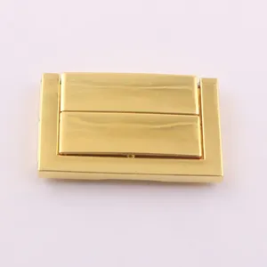 Altın rengi metal ahşap kutu yakalama kilidi mücevher kutusu mandalı