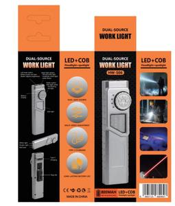 2 Pack Rechargeable EDC Flashlight Portable Aluminum <b>Work</b> <b>Light</b> Magnetic Clip Strobe Mode for Emergency Camping - Product Image 5