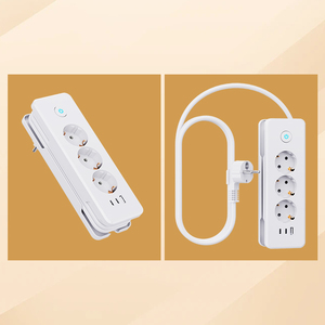 Convenient Storage EU Standard 3-way PD20W 1.4m Cable 16A Current Switch Power Strip With <b>USB</b>-A and TYPE-<b>C</b> - Product Image 6