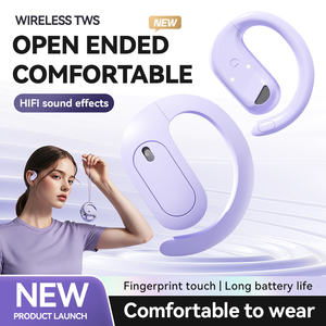 Ear <b>Hook</b> Sports Wireless Earbuds BT V5.4 Translucent Spherical Digital Power <b>Display</b> HD Call Live Spatial Sound IPX5 Waterproof - Product Image 6