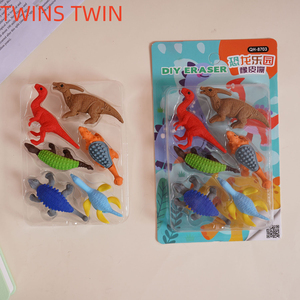 Cặp song sinh giành chiến thắng 833 tùy chỉnh ankylosaurus spinosaurus khủng long loạt tẩy Sáng tạo thiết lập <span class=keywords><strong>3D</strong></span> câu đố có thể tháo rời trẻ em tẩy - Product Image 4