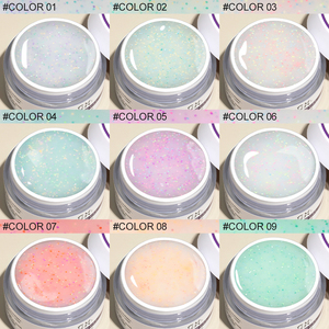 Caixuan Nails Supplies Euro St Fruit Donut Build Gel Polish <span class=keywords><strong>Flora</strong></span> Series Gel d'extension d'ongles professionnel - Product Image 1