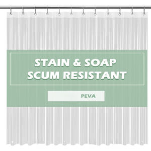 Opaque Color Thickened Waterproof Bathroom <strong>Shower</strong> <strong>Curtain</strong> <strong>Curtain</strong> <strong>Lining</strong> 72 * 72 Inches - Product Image 5