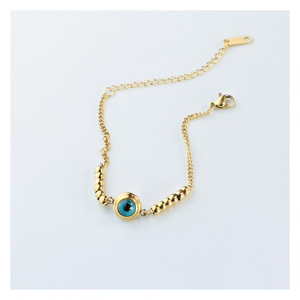 Bracelet chaîne rond bleu en acier inoxydable pour femme, bijoux de mode, cadeau, Vefiery OEM ODM, logo personnalisé, vente en gros - Product Image 1