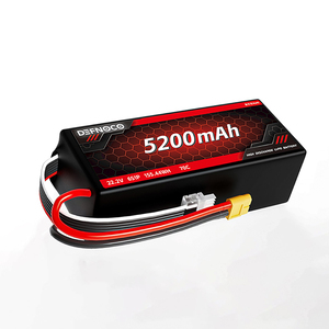 Batterie DEFNOCO 5200mAh 6S2P 22.2V Haute Densité Taux de Décharge 70C Batterie Semi-Solide Garantie 1 An DF9043128 - Product Image 1