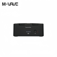 Système audio sans fil M-VAVE WP-12 2.4G pour moniteur d'écouteurs, rechargeable, 1 émetteur, transmission stéréo/mono, enregistreur pour scène