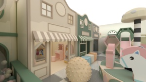Ensemble de jeux d'intérieur de qualité supérieure en bois et PU, équipement de terrain de jeux pour enfants, toboggan pour maternelle - Product Image 2