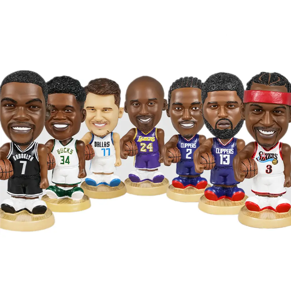 Figuras de acción de coches de la NBA, estrella del baloncesto, Jordan curry, resina, kobe