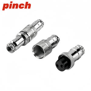 Pinch Gx16 Aviation Connector M16 2 Pin Male Female <b>Plug</b> In Zinc Alloy <b>Adapter</b> For Electrical Wiring - Product Image 3