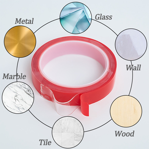 Cinta Adhesiva Acrílica de Doble Cara, Transparente, de Espuma Acrílica de Alta Adhesión para Fijación de Vidrios, Acero Inoxidable, Paredes y Pisos - Product Image 5