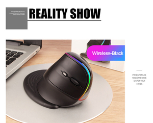 Vertical Ergonomic Optical Mouse Rechargeable RGB Backlit 7 Buttons Right Hand mouse for Desktop Gaming - Product Image 3