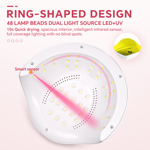 Lampe UV LED 48W pour ongles, séchoir professionnel pour vernis gel UV, appareil de soin pour manucure en salon, équipement de traitement lumineux - Product Image 4