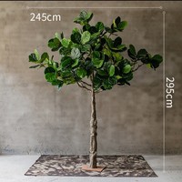 Arbre artificiel, plante en pot Ficus Lyrata, bonsaï, grande plante verte artificielle, décoration de sol, vente en gros