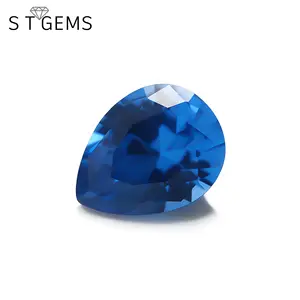 Распродажа, граненый грушевидный камень с драгоценными камнями 109 # синего цвета, шпинель