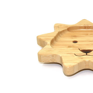 Plato <span class=keywords><strong>de</strong></span> Bambú Natural Ecológico para Bebés, con Forma <span class=keywords><strong>de</strong></span> Animal, Bandeja <span class=keywords><strong>de</strong></span> Servir Infantil Dividida, Bonito Plato <span class=keywords><strong>de</strong></span> Dibujos Animados con Diseño <span class=keywords><strong>de</strong></span> Búho y Sol para Niños Pequeños - Product Image 5