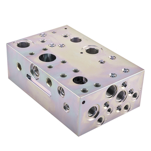 Резьбовой патрон, блок коллектора клапана, углеродистая сталь, черный Фосфатированный 420 бар, ISO 5781, гидравлические детали коллектора CNC - Product Image 6