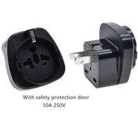 Adaptateur de prise US/EU/Italie vers US 2 broches 10A 250V USA, Canada, Mexique, Japon Adaptateur de voyage SD-6