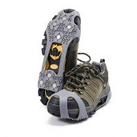 Crampons à 28 dents pour chaussures de randonnée, de neige et d'escalade en plein air ; Couvre-chaussures pour usage urbain sur route ; Autres crampons antidérapants pour l'escalade et le trekking