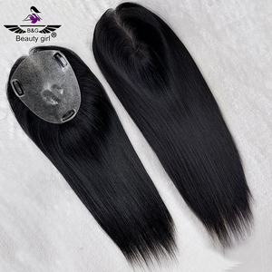 All'ingrosso pronto per la spedizione, toupet per la pelle sottile, per le donne, con Clip naturale per parte del cuoio capelluto In Silicone, a base di capelli umani - Product Image 5