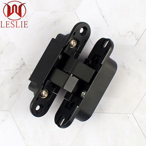 L110 W24mm Mini Charnière dissimulée grande ouverte 3d Charnières cachées or réglables pour portes en aluminium - Product Image 5