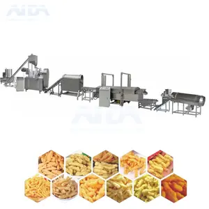 China CE Cheetos Pellets Continuous Fryer Frying Machine Baking Equipment