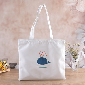 Sac fourre-tout en toile personnalisé pour les conférences technologiques et le rangement des gadgets, sacs fourre-tout en coton blanc - Product Image 1