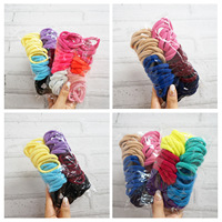 Offre Spéciale de cheveux pour enfants de couleur bonbon cravates en gros de cheveux élastiques en nylon pour enfants petit cadeau pour les enfants
