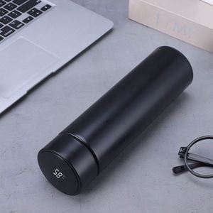 Gobelet isotherme intelligent avec affichage de la température, écologique, en acier inoxydable 304, 500 ml, avec thermomètre LED, réutilisable, cadeau - Product Image 2