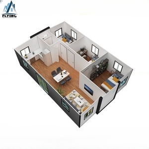 Casa Container Espandibile Prefabbricata Portatile da 40 Piedi <span class=keywords><strong>a</strong></span> Basso Prezzo del Produttore, Villa con 2-3 Camere da Letto, Patio e Terrazza in Pannelli Sandwich - Product Image 1