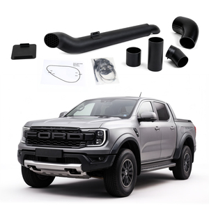 Snorkel tout-terrain 4x4 en acier inoxydable pour <span class=keywords><strong>Ford</strong></span> <span class=keywords><strong>Ranger</strong></span> <span class=keywords><strong>Raptor</strong></span> <span class=keywords><strong>2023</strong></span>, 5 pouces, revêtement poudré <span class=keywords><strong>noir</strong></span>, prise d'air pour voiture - Product Image 1
