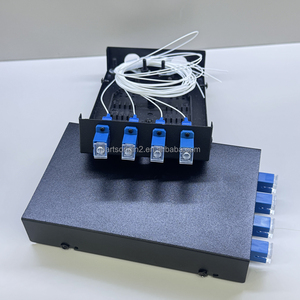 Caja Terminal de Fibra Óptica de 4/8 Puertos en Oferta, Completamente Equipada con Brida SC/UPC y Pigtail, Caja de Empalme de Fibra Óptica SC/UPC de 4/8 Hilos para FTTH - Product Image 1