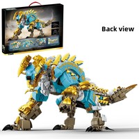 76119 Thunder Wolf Dragon Blocs de construction en plastique Robot monstre assemblé Chasseur Mecha Modèle DIY Ornement Jouet Cadeau Unisexe