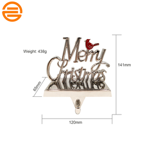 Porta Calcetines Navideño de Lujo Ecológico con Certificación CE, Diseño Fundido a Presión con Inscripción 'Deseamos Feliz Navidad' - Product Image 2