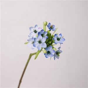 Flores de Terciopelo Artificial Estrella de Belén, Blancas y Azules, de Seda, para Decoración de Bodas, Navidad o Graduación, Arreglo Floral Elegante - Product Image 6