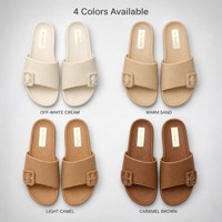 Sandales plates confortables pour femmes, tendance mode, en cuir PU, à enfiler, pour l'été et le printemps, vente en gros, personnalisation du logo