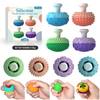 Joystick en silicone, bouton de commande tactile sensoriel, jouet anti-stress texturé, jouet tactile discret pour les doigts, jouet de bureau EDC pour adultes, enfants, TDAH