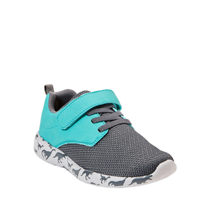 Hook And Loop Sports <b>Shoes</b> Breathable Mesh Upper Dinosaur Pattern Sole <b>Kids</b> Casual Walking Footwear <b>shoes</b> - Product Image 1