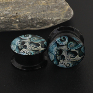 Mélanger La Taille 20 pièces Acrylique UV Vis Logo Bouchons D'<span class=keywords><strong>oreille</strong></span> Expandeurs Boucles D'oreilles Lobe Kit D'étirement Piercing Bijoux De Corps Chair tunnels - Product Image 6