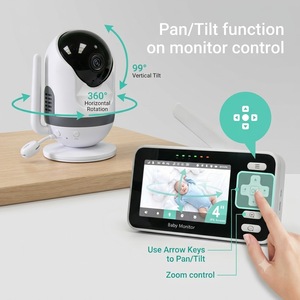 Moniteur bébé KT437T avec écran IPS 4 pouces, caméra PTZ HD 720p, portée audio de 300 m, système de surveillance infantile, vision nocturne automatique - Product Image 3